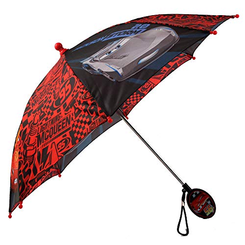 Disney Pixar Cars Lightning 95 McQueen Jackson Storm Red and Black Umbrella - Boys 'Toddler