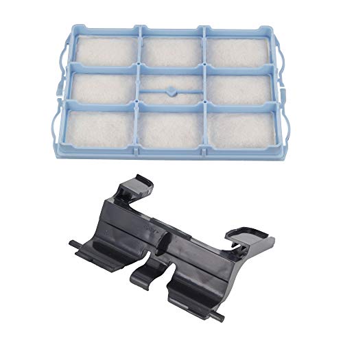 DL-pro Juego de filtro de motor y soporte para bolsa para aspiradora Bosch Siemens 00578863, filtro de protección del motor 00495701, soporte para bolsa de polvo VZ01MSF para aspiradora de suelo