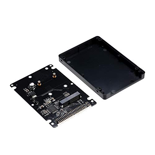 Docooler mSATA a 2.5"44PIN Pata/IDE SSD HDD mSATA a Pata Caja de Adaptador convertidor