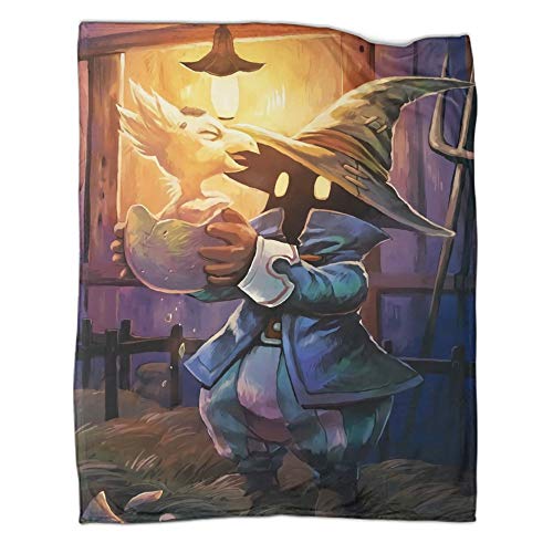 DRAGON VINES Final Fantasy 9 VIVI Ornitier Magus - Manta de invierno para regalo de cumpleaños (180 x 230 cm)