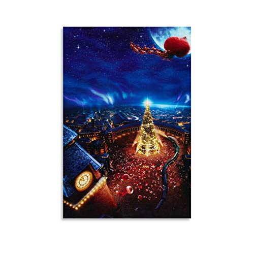 DRAGON VINES The Polar Express Christmas Eve Wall Painting Pasillo escaleras 30 x 45 cm