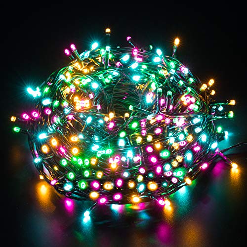 Elegear Luces Navidad 1000LED Transformador IP44 Impermeable - Luces Led Navidad Multicolores 100M 8 Modos para Navidad, Fiestas, Bodas, Dormitorio, Jardines, Bar(1000LED*100M)