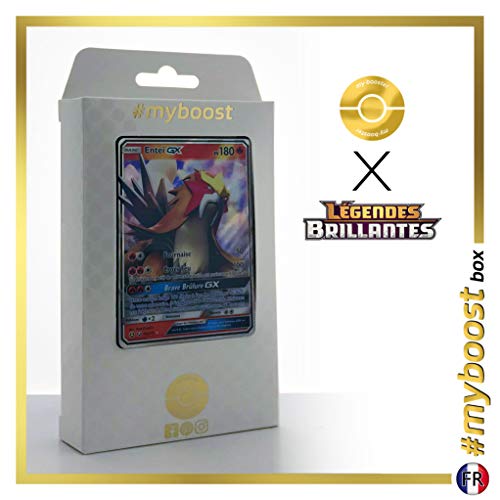 Entei-GX 10/73 - #myboost X Soleil & Lune 3.5 Légendes Brillantes - Coffret de 10 Cartes Pokémon Françaises