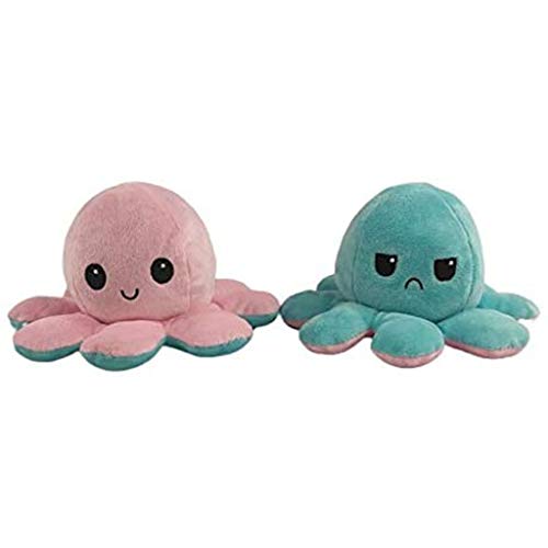 EWQAZ Juguete de Peluche abatible de Doble Cara, Lindo Juguete de Peluche Reversible Muñeco de Peluche Suave para niños Adultos para Regalo de cumpleaños