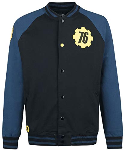 Fallout 76 - Vault 76 Chaqueta Universitaria Negro/Azul M