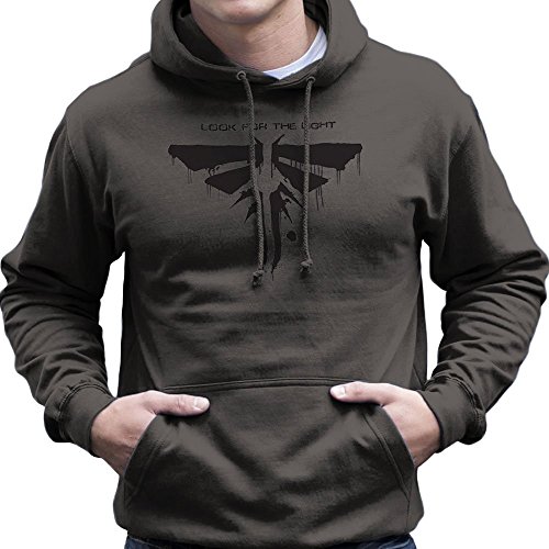 Fireflies Look for the Light Slogan Last of Us Men's Hooded Sweatshirt