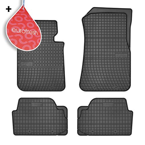 Frogum Las Alfombrillas para Coches de Goma de 4 Piezas encajan Perfectamente y Compatible con BMW E81 E87 E82 E88 1 X1 Series AB a Partir de 2004