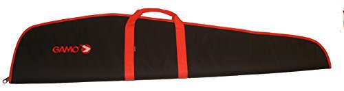 Funda Gamo para carabina con visor. Negra/Roja. 120cm