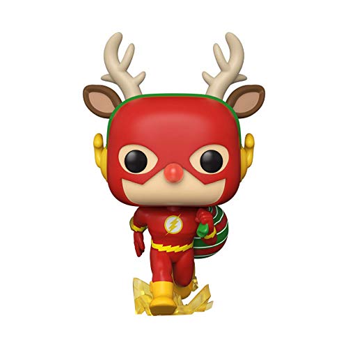 Funko- Pop Heroes: DC Holiday-Rudolph Flash Comics Holidays S1 Figura Coleccionable, Multicolor (50654)