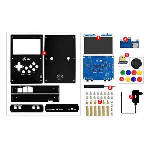 GamePi43 Accessories Pack Include Add-ons for Raspberry Pi to Build GamePi43 with 4.3inch IPS Display Integrates Battery Charge Circuitry