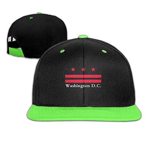 Gorra de béisbol con Gorra de Hip Hop para niños Ajustable Snapback Washington D.C