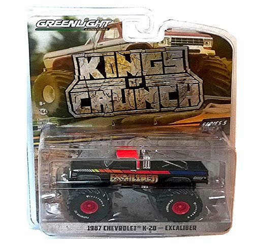 Greenlight 1:64 Kings of Crunch Series 5 - Excaliber - 1987 Chevrolet K20 Silverado Monster Truck 49050-E