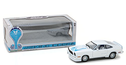 Greenlight 1978 Ford Mustang II King Cobra White 1/18 Diecast Car Model by