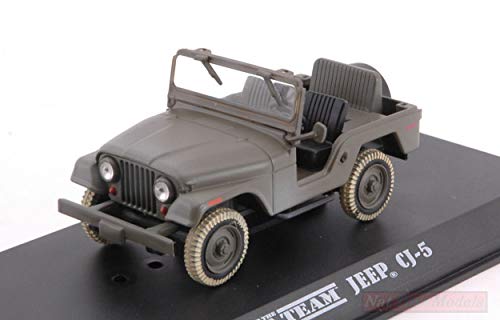 Greenlight GREEN86526 Jeep CJ-5 A-Team (1983-87 TV Series) Green 1:43 Die Cast Compatible con