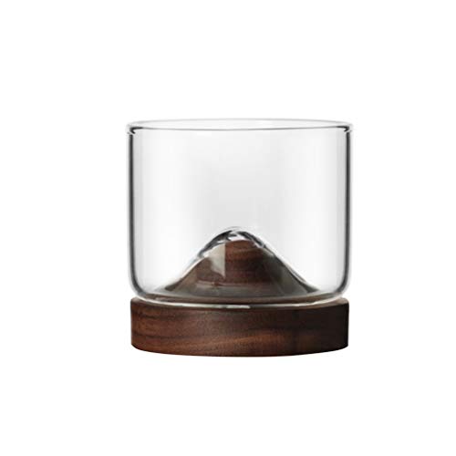 Haushaltsberg - Vaso de whisky (base de madera), diseño japonés, ver imagen, Size 1