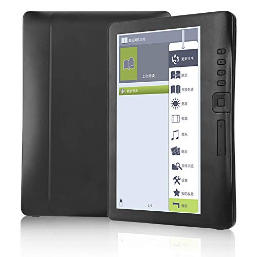 Heayzoki Lectura Digital de Libros, Pantalla electrónica portátil Ultra Clara de 7 Pulgadas Lector de Libros electrónicos Pantalla Colorida Compatible con Tarjeta TF, diseño Resistente al Agua(8G)