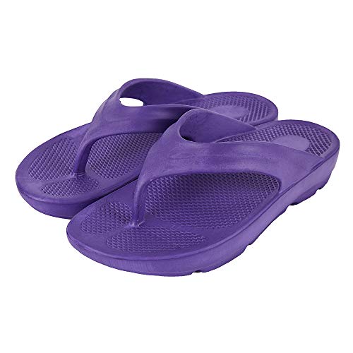 HEVA Chanclas Mujer Piscina Sandalias Flip-Flop(41EU Morado)