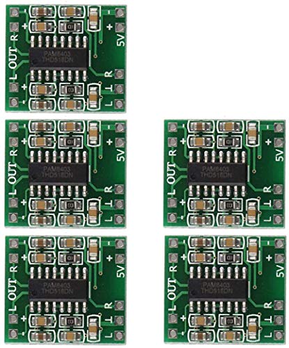 HiLetgo 10pcs PAM8403 2*3W Mini Digital Power Amplifier Board AMP Class D 2.5-5V Input