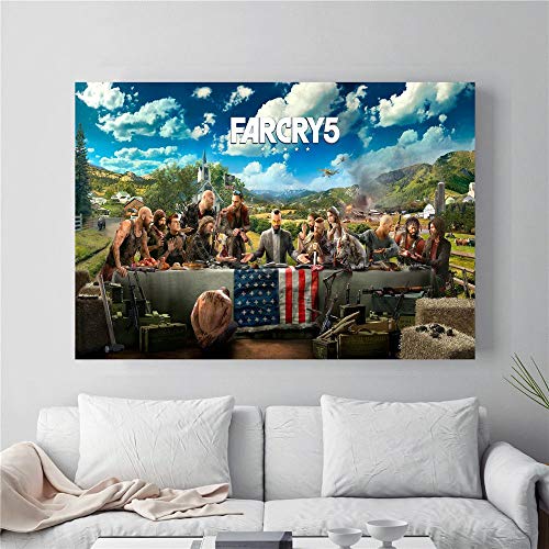 H/L Far Cry 5 HD Video Game Poster Home Decor Mural Frameless 50X60Cm K2738