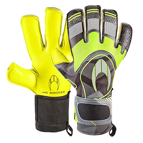 HO Soccer Supremo Pro II Kontakt Evolution Lime Spark Guantes De Portero, Unisex Adulto, Lima/Gris, 11