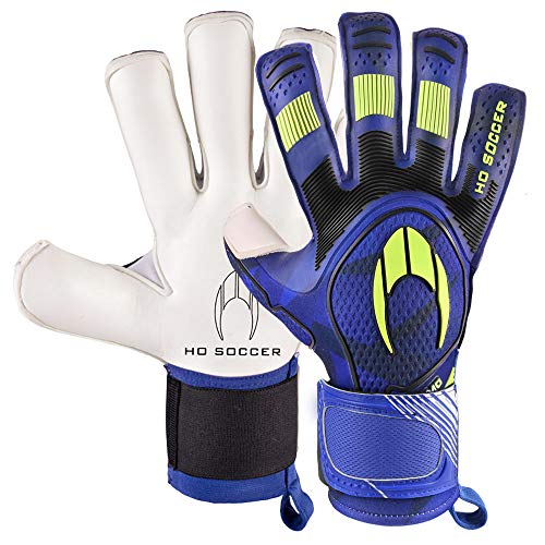 HO Soccer Supremo Pro II KONTAKT Evolution Storm Blue Guantes de Portero, Unisex Adulto, Azul/Lima/Negro, 11