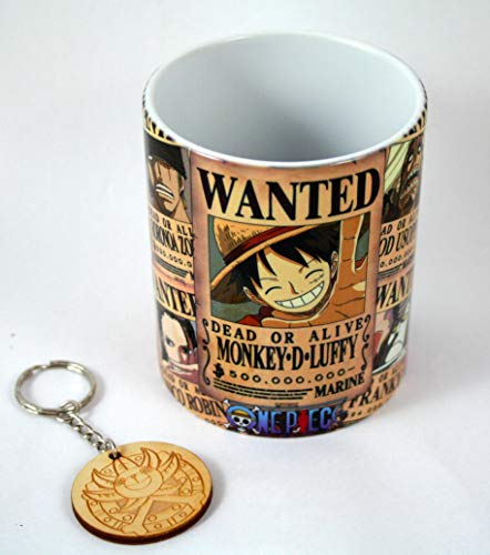 HobbyElx Taza y Llavero One Piece New World