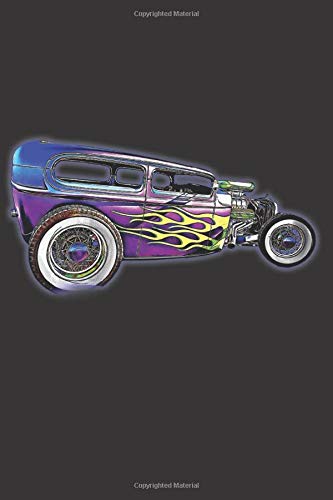 Hot Rod Car: Blank Lined Notebook, Journal or Diary