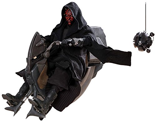 Hot Toys Figura Darth Maul & Sith Speeder 29 cm. Star Wars Episodio I. con luz. DX Series. Escala 1:6