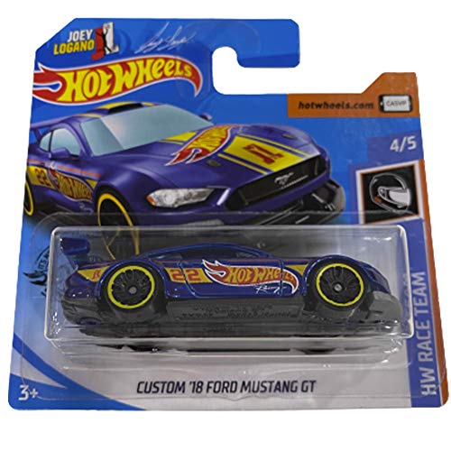 Hot Wheels Custom '18 Ford Mustang GT HW Race Team 4/5 2020 (222/250) Short Card