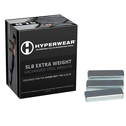 Hyperwear Booster Pack for Hyper Vest PRO Weighted Vests - Set of 35 Extra Weights (5lbs Total)