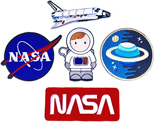 i-Patch - Parches - 0213 - Pegatinas - Insignia - Astronauta - Bordado - Aplicación - Parche - Planet - Nave espacial - Parche - Para planchar - Space - Alien - Cohete - Astro