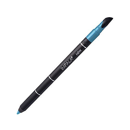 Impala Lápiz de Ojos con Silicona Color Azul Claro Metalizado 21 Waterproof Larga Duración