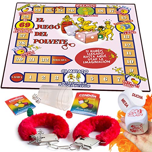 Inedit Festa Juego Polvos de Fresa Adulto Juegos de Mesa para Adulto Juego erótico para Parejas traviesas Lovers Juego Polvete Erótica Dados Pasión