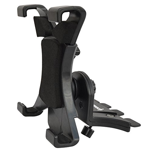 Ipow Soporte Universal de Tablet para Ranura de CD de Coche, Soporte Antideslizante con 360 Grados Rotación para iPad / iPad Mini 2 3 4 / iPad Air, Samsung Galaxy Tab, etc.