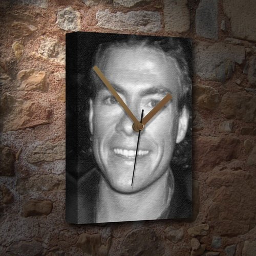 JEAN-CLAUDE VAN DAMME - Canvas Clock (A5 - Signed by the Artist) #js001