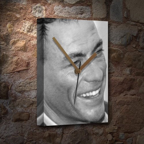 JEAN-CLAUDE VAN DAMME - Canvas Clock (A5 - Signed by the Artist) #js002