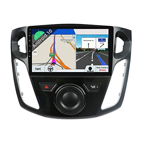 JOYX Android 10 Autoradio para Ford Focus (2012-2017) Navegacion - [2G+32G] - Gratis Cámara Canbus - 9 Pulgada - GPS 2 DIN - Apoyo Dab 4G WLAN Bluetooth Carplay Mandos de Volante Google Android Auto
