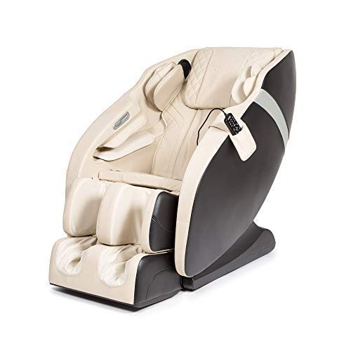KARMA® Sillón de masaje 2D - Blanco (modelo 2021) - 6 programas de masaje profesional, Presoterapia, Termoterapia, Reflexoterapia pies, Gravedad “Cero”, Espacio “Cero”, Sonido envolvente 3D, Bluetooth