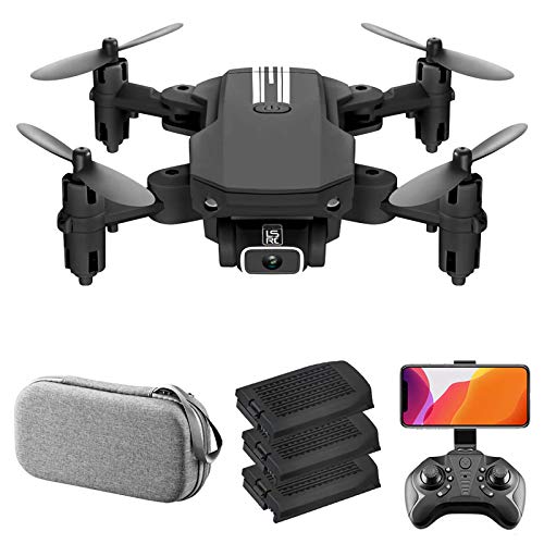 Kedelak LS-MIN Mini Drone con cámara 4K RC Quadcopter 13mins Tiempo de Vuelo 360 ° Flip Gesture Photo Video Track Flight Altitude Hold Control Remoto Drone para niños Adultos 3 Batería