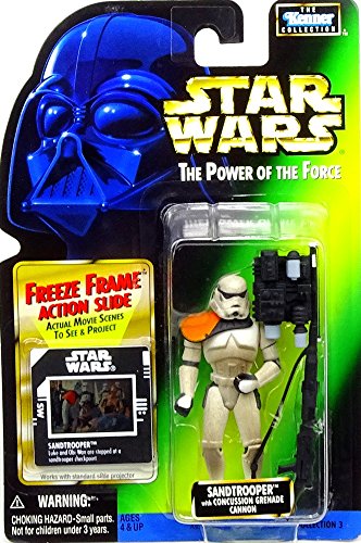 Kenner 1996 POTF SANDTROOPER Green Card W/Hologram Coll. 3 Acciones Gráfico Moc