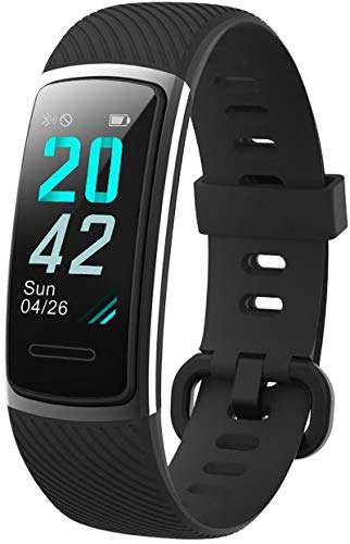 KUNGIX Pulsera Actividad Inteligente, Impermeable IP68 Pulsera Inteligente 0,96 Pulgadas Pantalla Color, Monitor Ritmo Cardíaco y Sueño 14 Modos de Deporte Mujer Hombre Niño Smartwatch Android y iOS