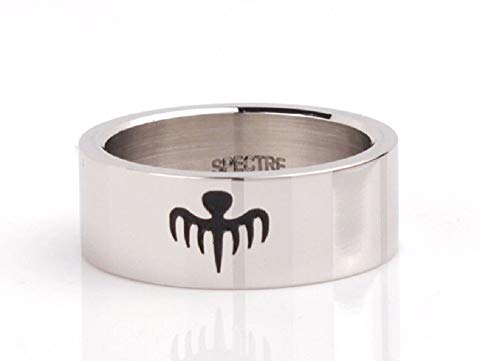 Le Troll - Anillo Spectre James Bond talla 54, talla 7, incluye funda de organza.