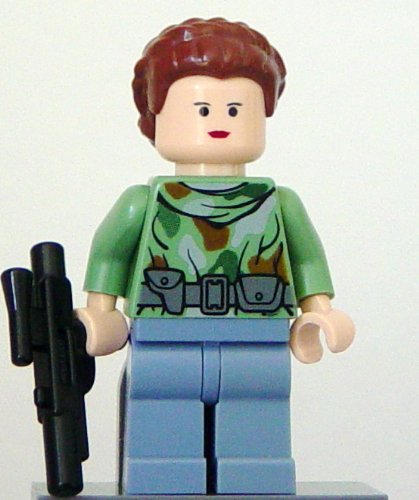 LEGO Star Wars - Figura de Princesa Leia con Arma (Endor)