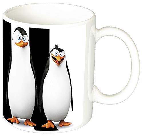 Los Pinguinos De Madagascar Penguins of Madagascar Taza Ceramica