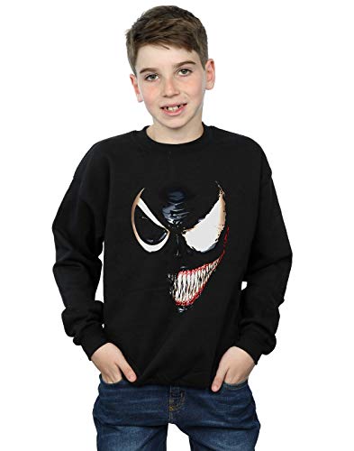 Marvel Universe Niños Venom Split Face Camisa De Entrenamiento Negro 12-13 Years