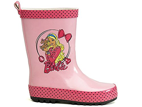 Mattel Barbie - Botas de Caucho para niña Rosa rosa, color Rosa, talla 29