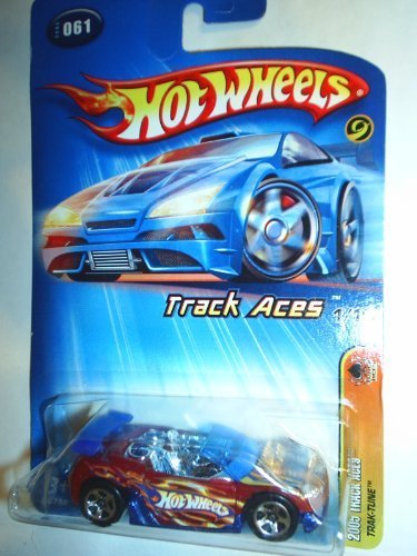 Mattel Hot Wheels 2005 First Editions 1:64 Scale Track Aces Red Trak-Tune Die Cast Car #061 by Mattel