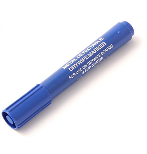 Maya Professional Tools Q0800-2/2 Rotulador Detectable por de Metales y Rayos X, 10 Unidades, Cuerpo Azul, Tinta Azul