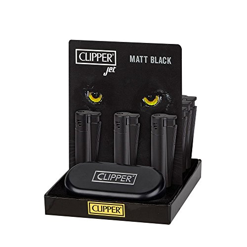 Mecheros de metal color negro mate de Clipper Jet 