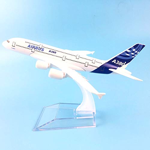 MIAOGOU Avión Modelo 16 Cm Airbus A380 Avión Modelo De Avión De Metal Fundido A Presión Modelo 1: 400 Avión A380 Modelo De Avión De Juguete